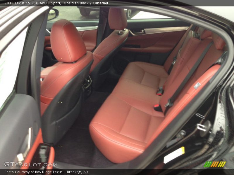 Rear Seat of 2013 GS 350 AWD F Sport