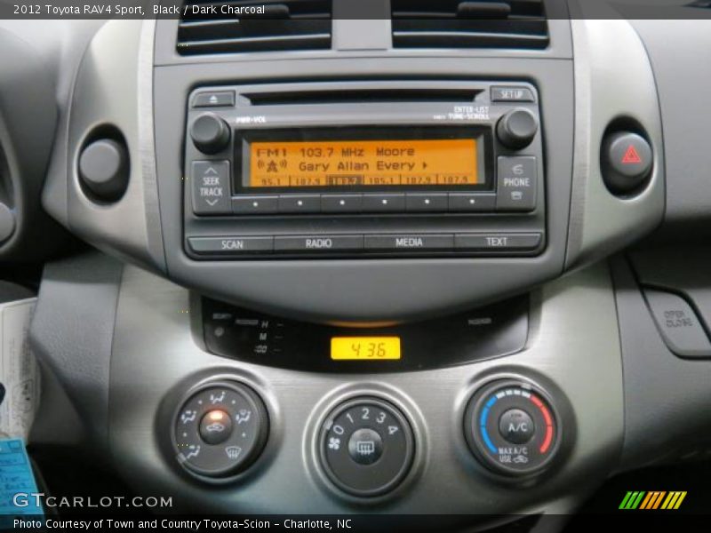 Black / Dark Charcoal 2012 Toyota RAV4 Sport