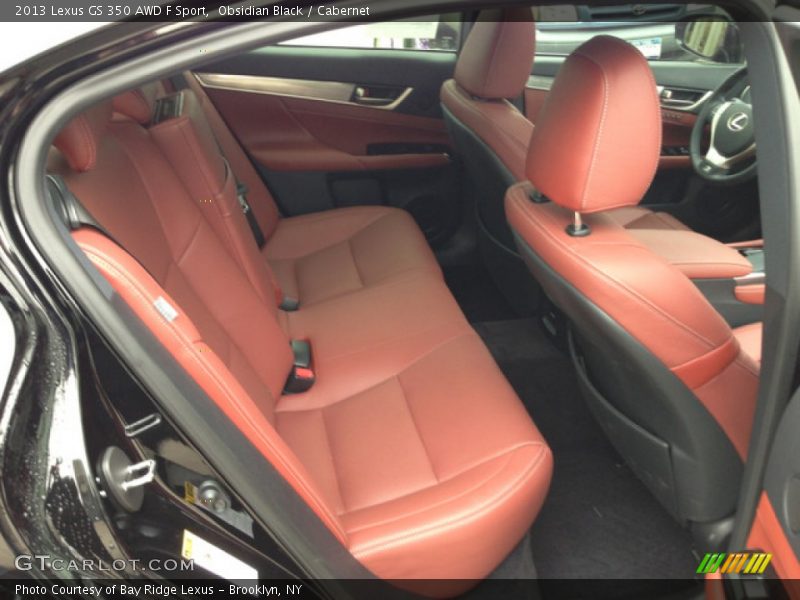 Rear Seat of 2013 GS 350 AWD F Sport