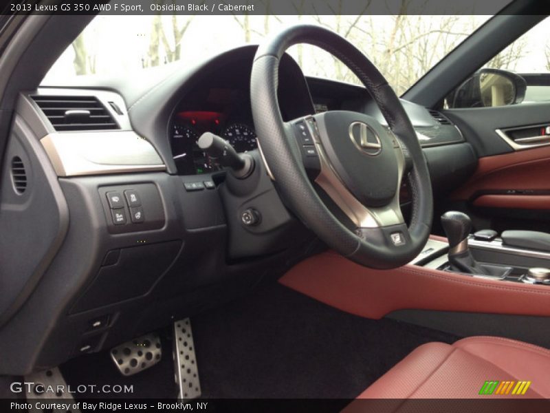 Obsidian Black / Cabernet 2013 Lexus GS 350 AWD F Sport