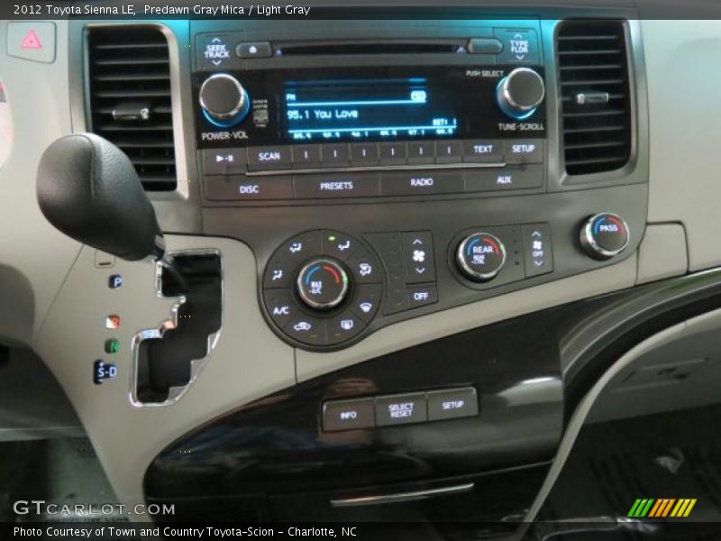 Predawn Gray Mica / Light Gray 2012 Toyota Sienna LE