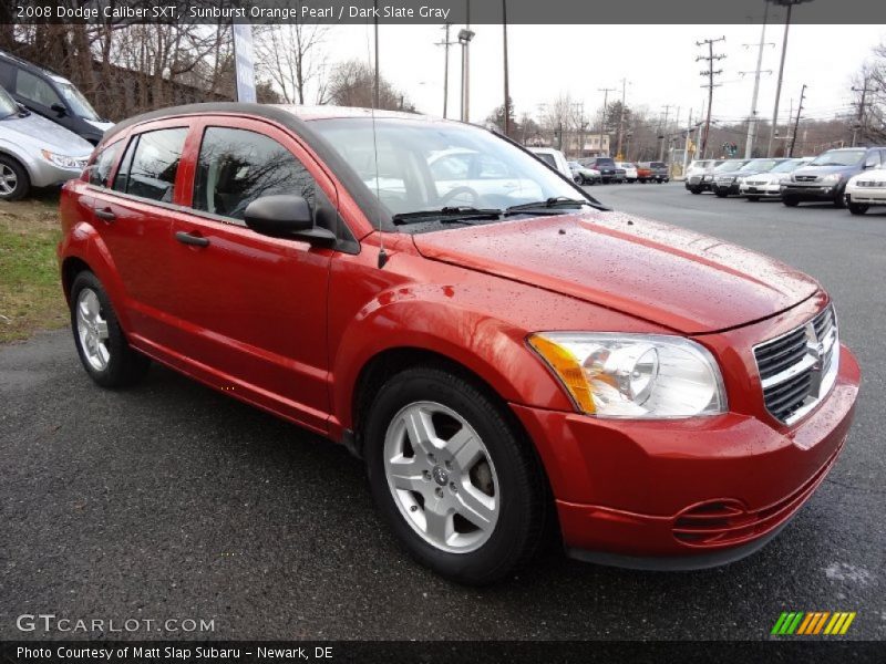 Sunburst Orange Pearl / Dark Slate Gray 2008 Dodge Caliber SXT