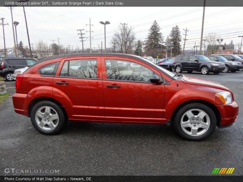 Sunburst Orange Pearl / Dark Slate Gray 2008 Dodge Caliber SXT