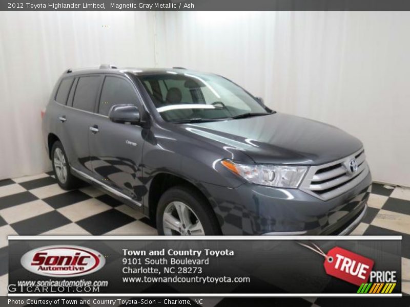 Magnetic Gray Metallic / Ash 2012 Toyota Highlander Limited