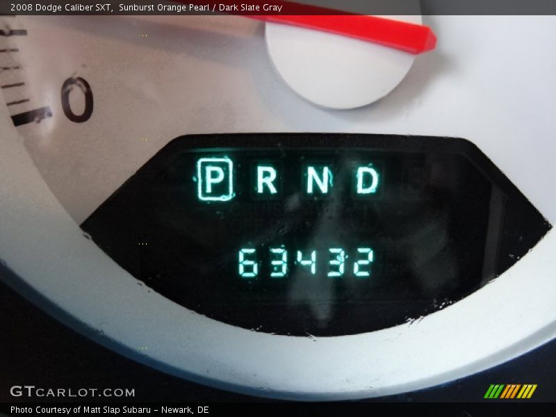 Sunburst Orange Pearl / Dark Slate Gray 2008 Dodge Caliber SXT