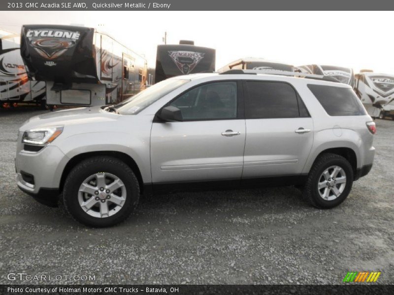 Quicksilver Metallic / Ebony 2013 GMC Acadia SLE AWD