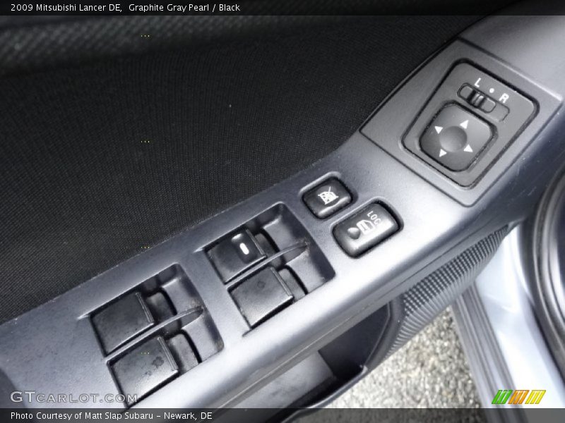 Graphite Gray Pearl / Black 2009 Mitsubishi Lancer DE