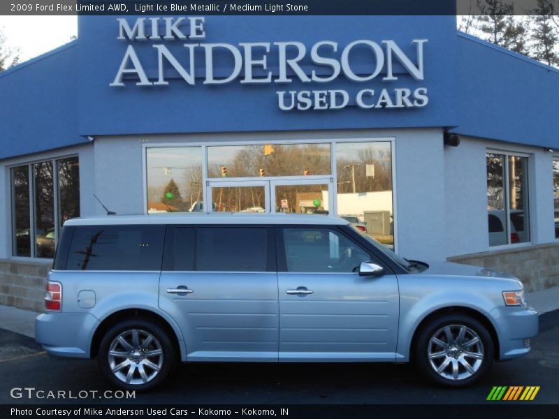 Light Ice Blue Metallic / Medium Light Stone 2009 Ford Flex Limited AWD
