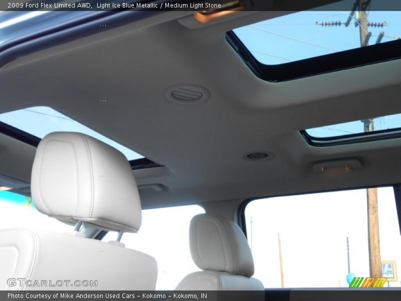 Light Ice Blue Metallic / Medium Light Stone 2009 Ford Flex Limited AWD