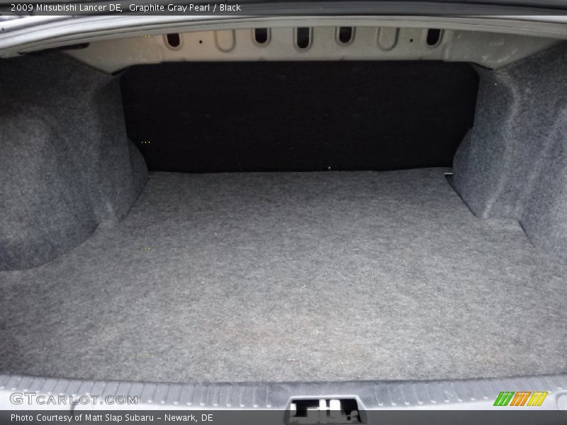 Graphite Gray Pearl / Black 2009 Mitsubishi Lancer DE