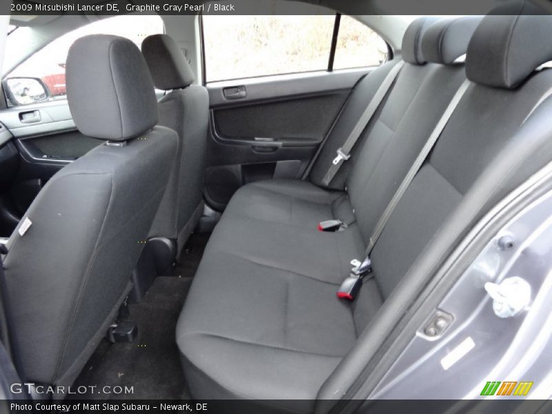 Graphite Gray Pearl / Black 2009 Mitsubishi Lancer DE