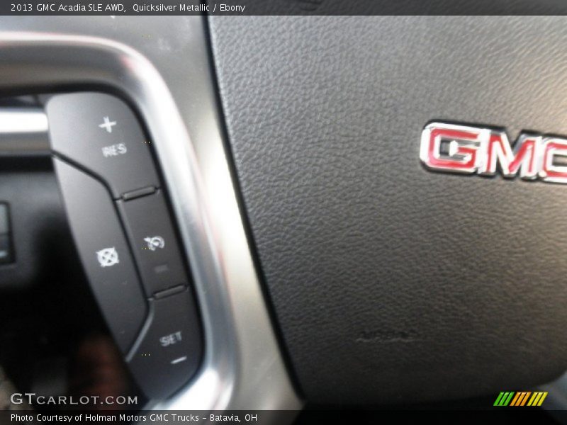 Quicksilver Metallic / Ebony 2013 GMC Acadia SLE AWD