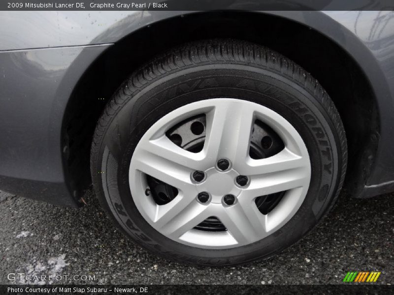 Graphite Gray Pearl / Black 2009 Mitsubishi Lancer DE