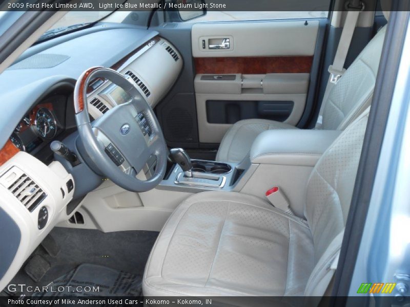 Light Ice Blue Metallic / Medium Light Stone 2009 Ford Flex Limited AWD
