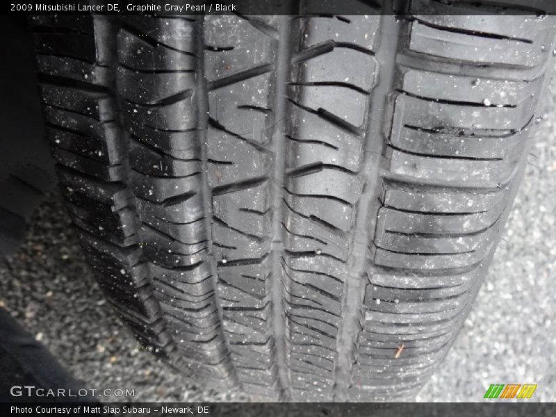 Graphite Gray Pearl / Black 2009 Mitsubishi Lancer DE