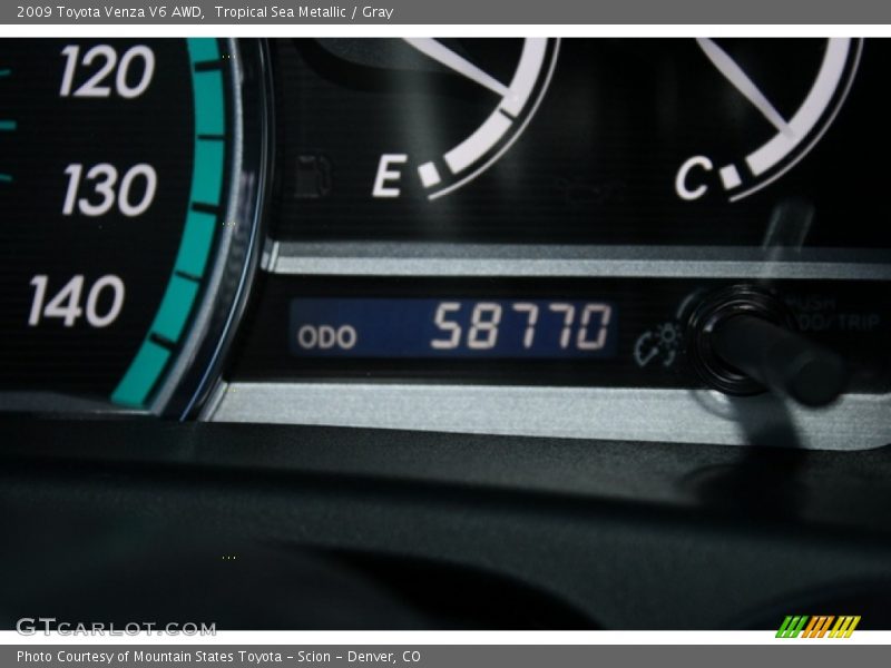 Tropical Sea Metallic / Gray 2009 Toyota Venza V6 AWD