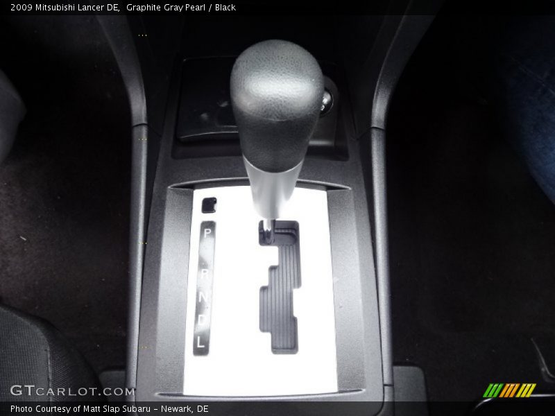 Graphite Gray Pearl / Black 2009 Mitsubishi Lancer DE