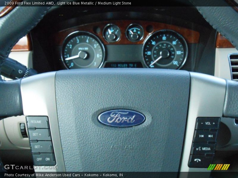 Light Ice Blue Metallic / Medium Light Stone 2009 Ford Flex Limited AWD
