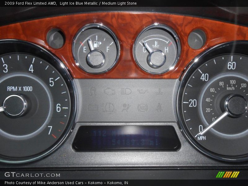 Light Ice Blue Metallic / Medium Light Stone 2009 Ford Flex Limited AWD