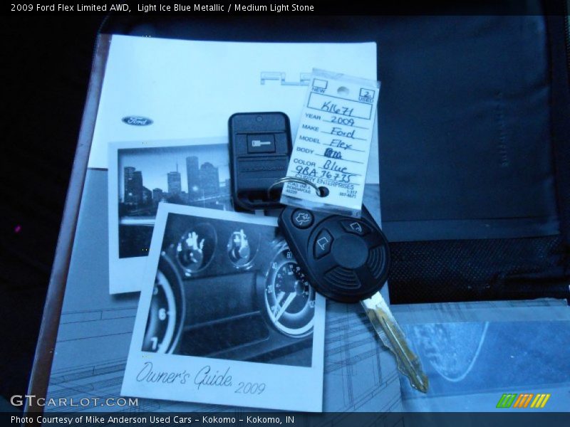 Light Ice Blue Metallic / Medium Light Stone 2009 Ford Flex Limited AWD