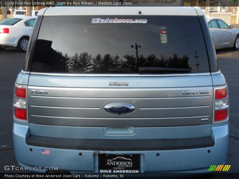 Light Ice Blue Metallic / Medium Light Stone 2009 Ford Flex Limited AWD