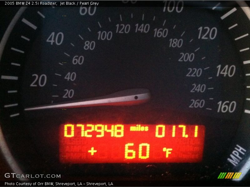 Jet Black / Pearl Grey 2005 BMW Z4 2.5i Roadster