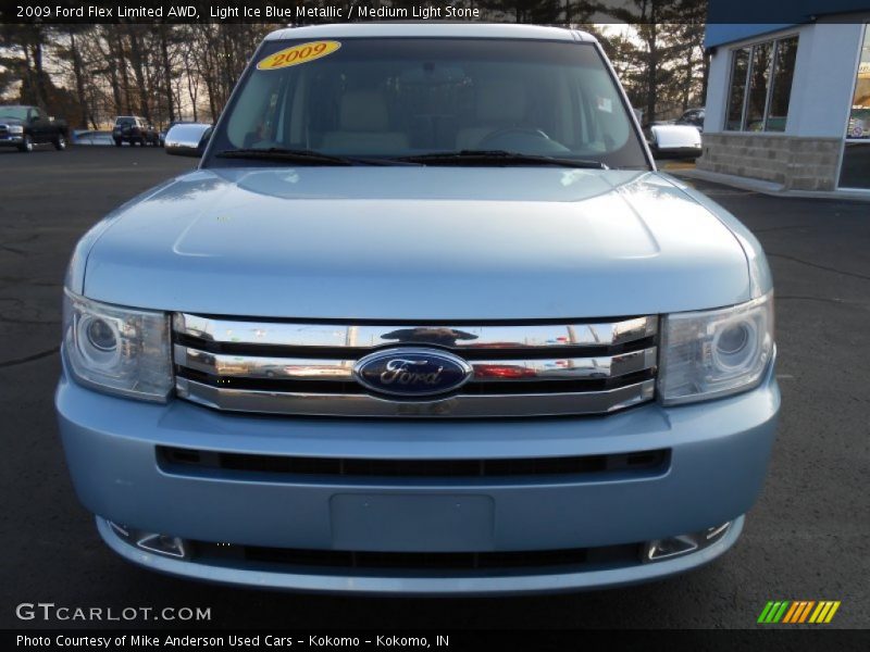 Light Ice Blue Metallic / Medium Light Stone 2009 Ford Flex Limited AWD
