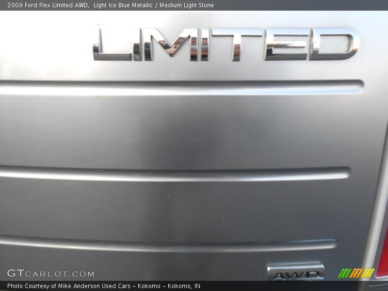 Light Ice Blue Metallic / Medium Light Stone 2009 Ford Flex Limited AWD