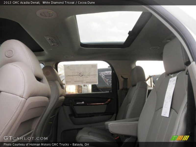 White Diamond Tricoat / Cocoa Dune 2013 GMC Acadia Denali
