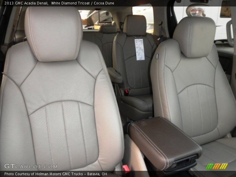 White Diamond Tricoat / Cocoa Dune 2013 GMC Acadia Denali
