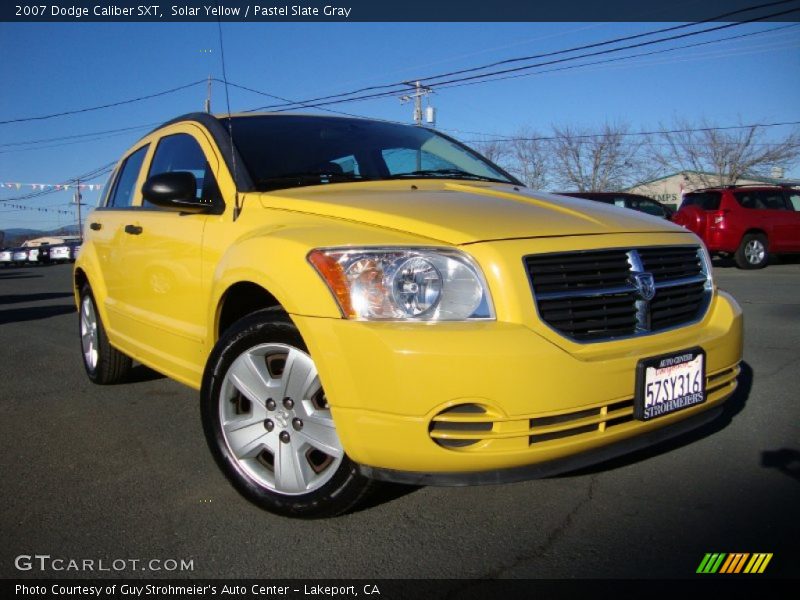 Solar Yellow / Pastel Slate Gray 2007 Dodge Caliber SXT