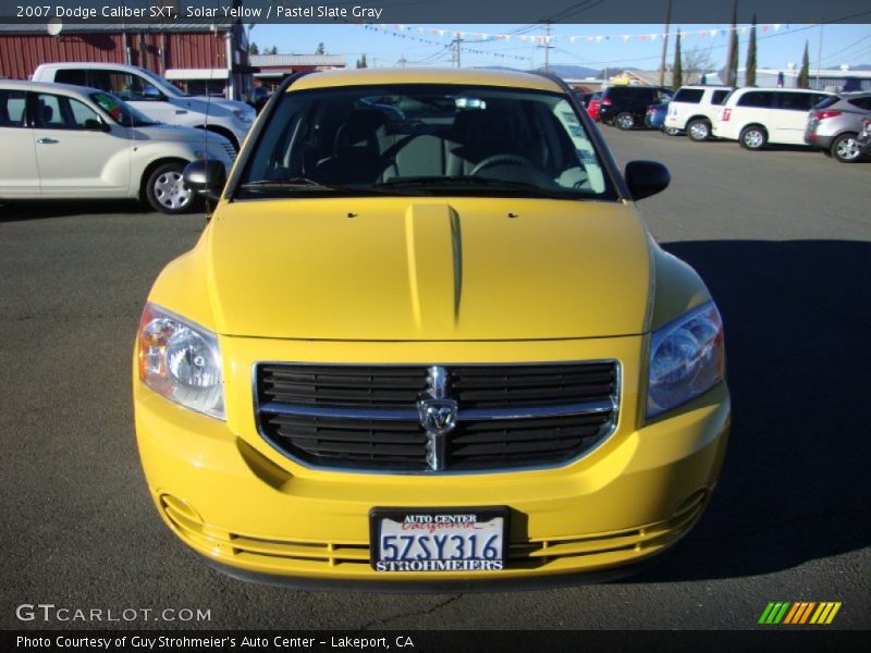 Solar Yellow / Pastel Slate Gray 2007 Dodge Caliber SXT