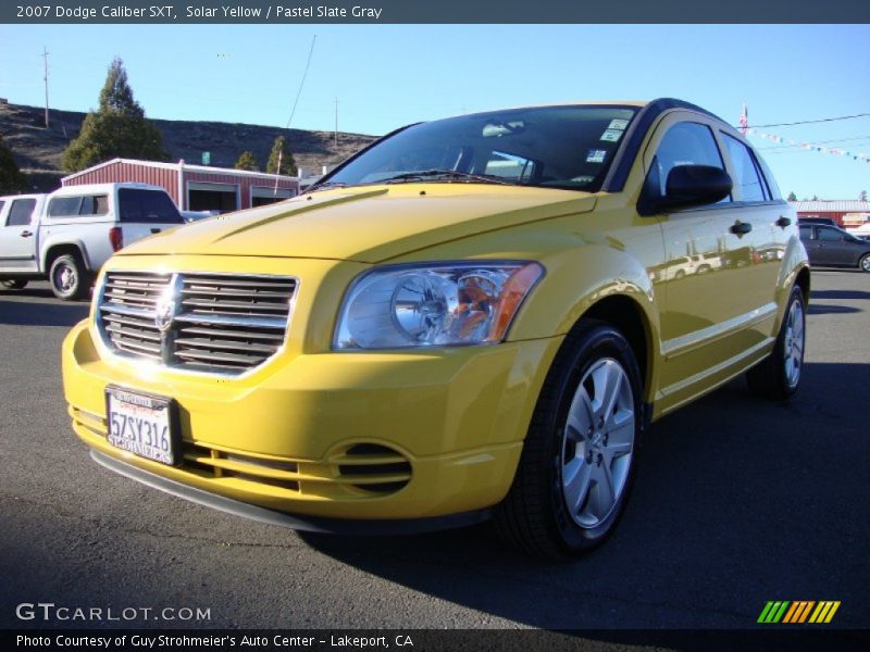 Solar Yellow / Pastel Slate Gray 2007 Dodge Caliber SXT