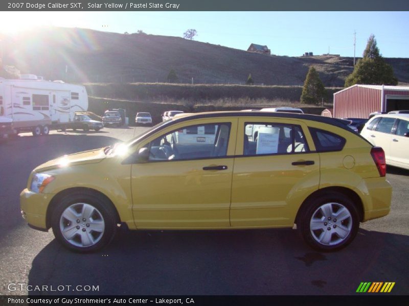 Solar Yellow / Pastel Slate Gray 2007 Dodge Caliber SXT