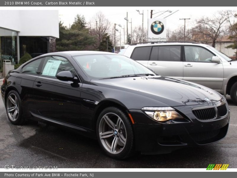 Carbon Black Metallic / Black 2010 BMW M6 Coupe