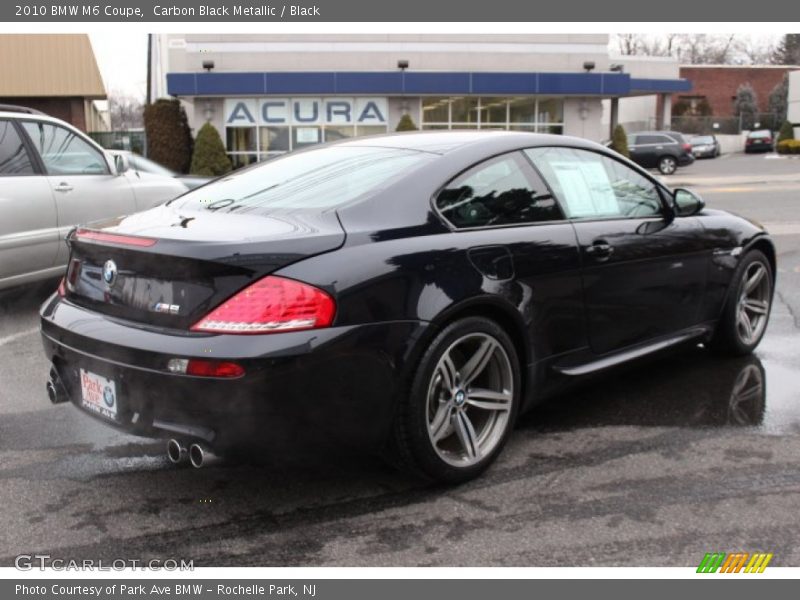 Carbon Black Metallic / Black 2010 BMW M6 Coupe