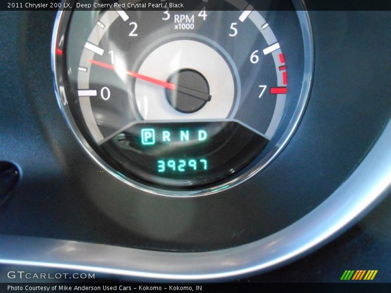 Deep Cherry Red Crystal Pearl / Black 2011 Chrysler 200 LX