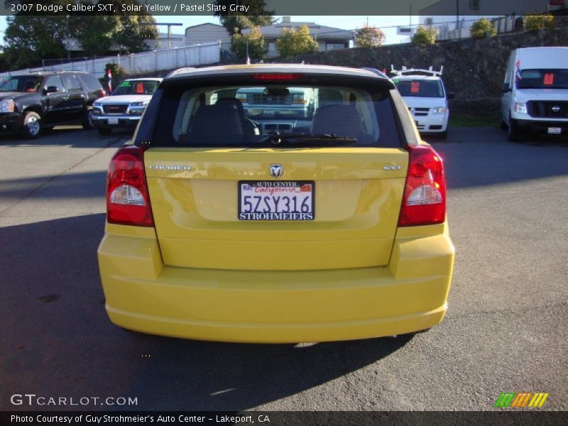Solar Yellow / Pastel Slate Gray 2007 Dodge Caliber SXT