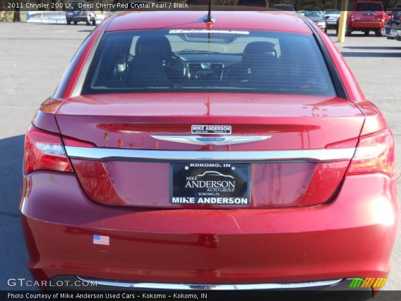 Deep Cherry Red Crystal Pearl / Black 2011 Chrysler 200 LX
