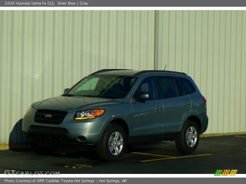 Silver Blue / Gray 2009 Hyundai Santa Fe GLS