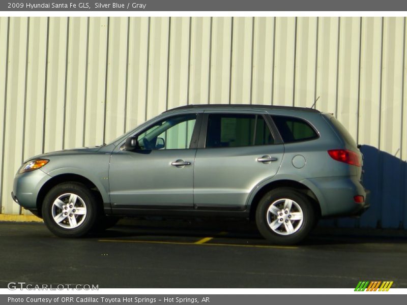 Silver Blue / Gray 2009 Hyundai Santa Fe GLS