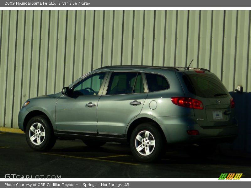 Silver Blue / Gray 2009 Hyundai Santa Fe GLS