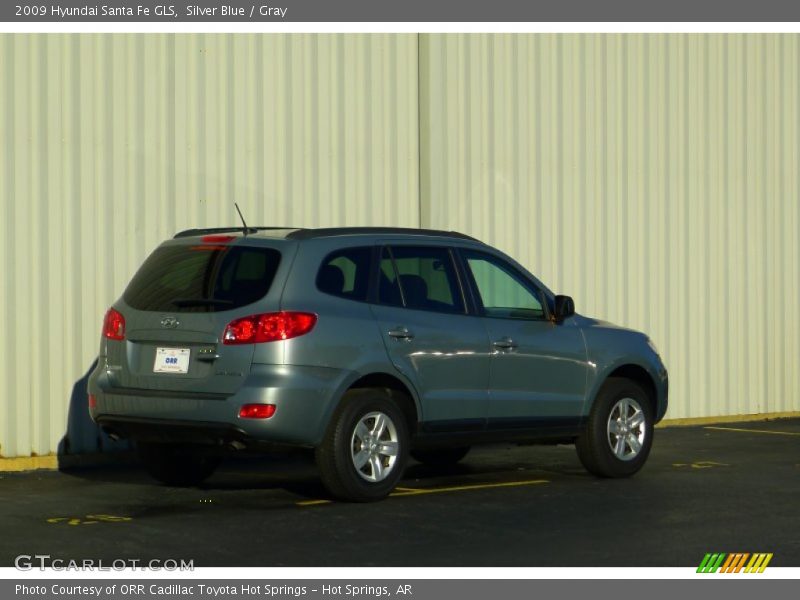 Silver Blue / Gray 2009 Hyundai Santa Fe GLS