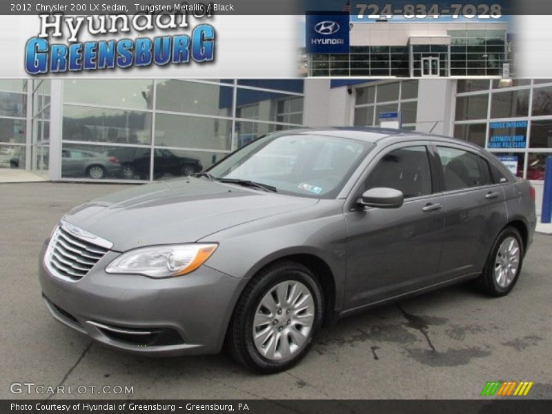 Tungsten Metallic / Black 2012 Chrysler 200 LX Sedan