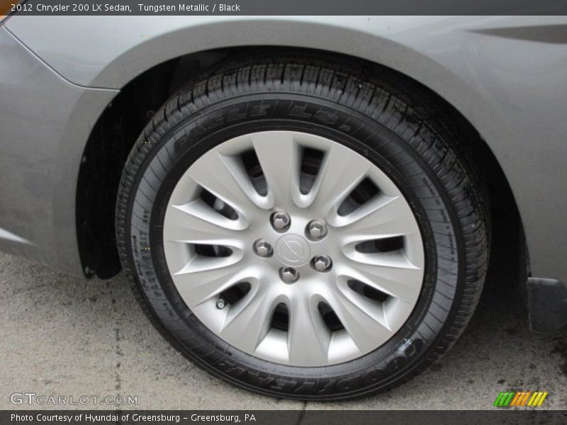 Tungsten Metallic / Black 2012 Chrysler 200 LX Sedan