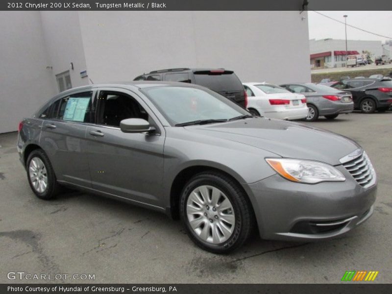 Tungsten Metallic / Black 2012 Chrysler 200 LX Sedan