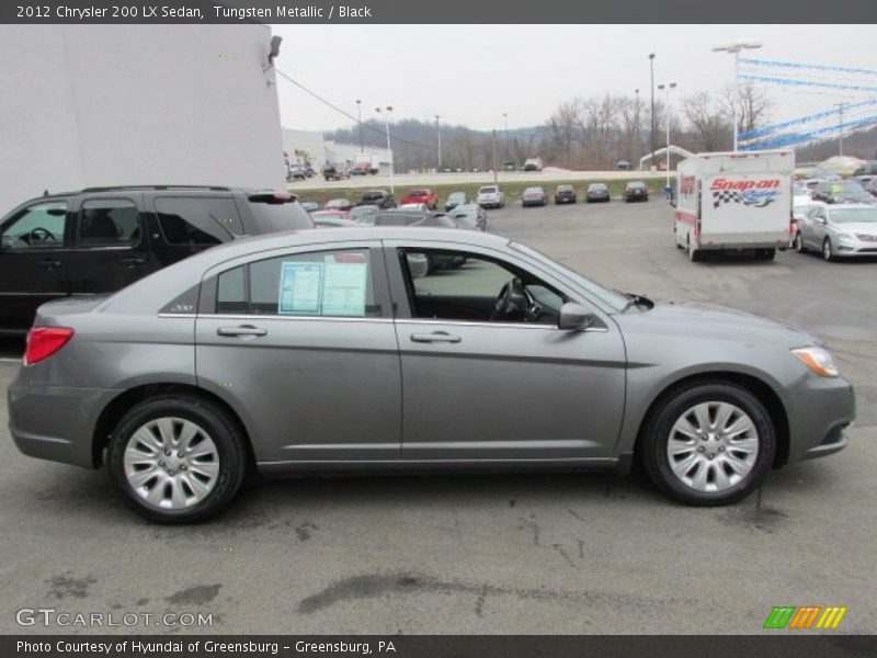 Tungsten Metallic / Black 2012 Chrysler 200 LX Sedan