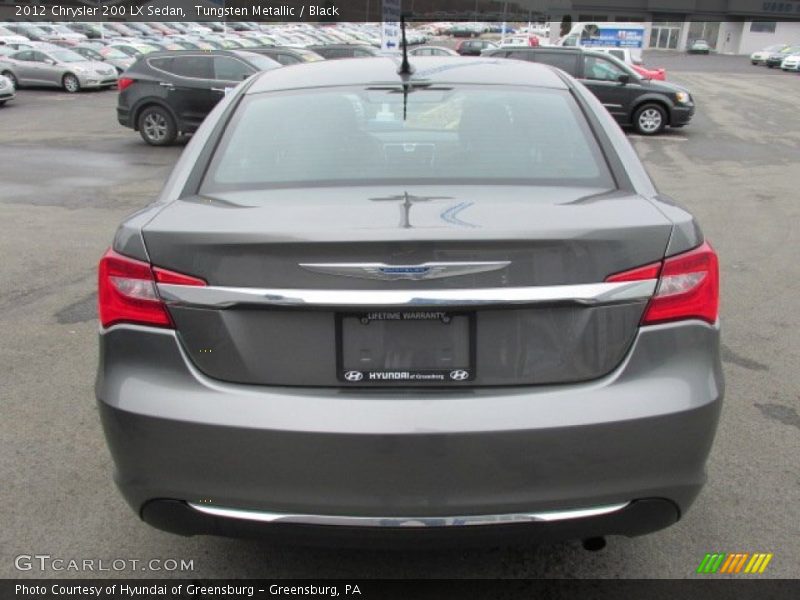 Tungsten Metallic / Black 2012 Chrysler 200 LX Sedan