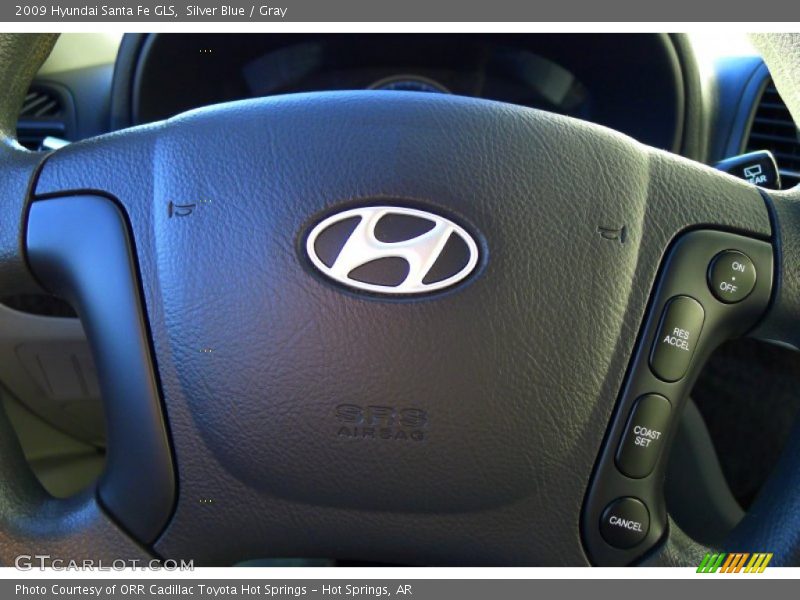 Silver Blue / Gray 2009 Hyundai Santa Fe GLS