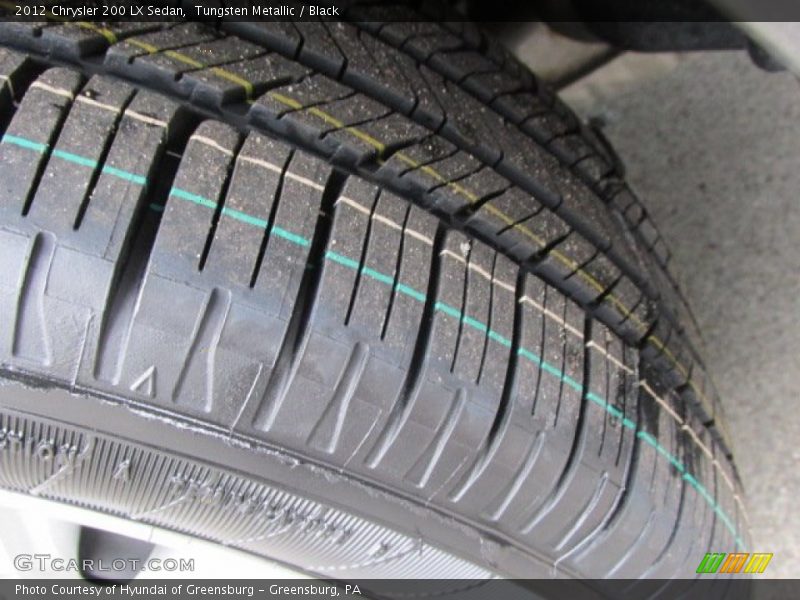 Tungsten Metallic / Black 2012 Chrysler 200 LX Sedan